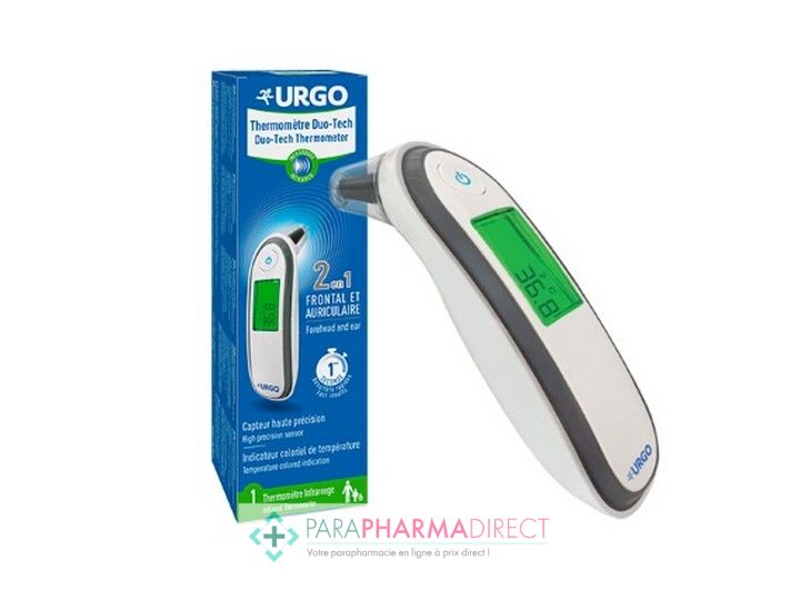 Urgo Thermomètre Duo-Tech Infrarouge 2en1 Frontal & Auriculaire