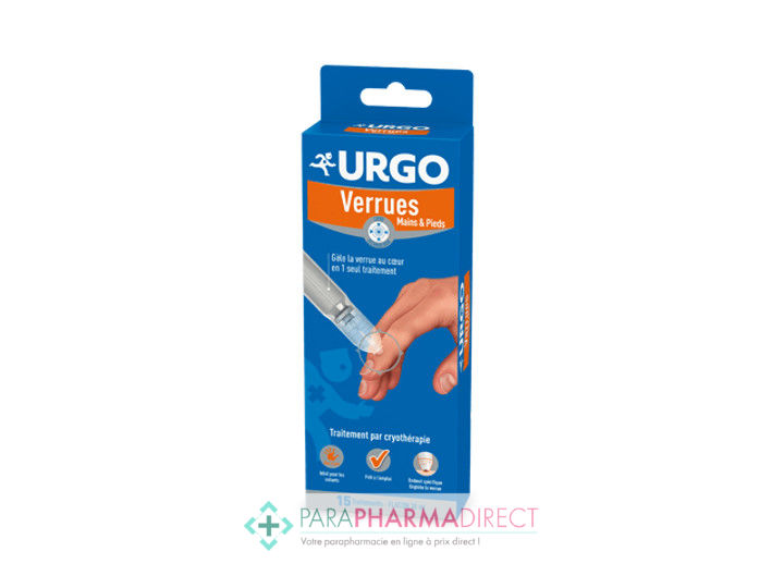 Urgo Verrues Mains & Pieds Traitement par Cryothérapie 38ml (15 ...