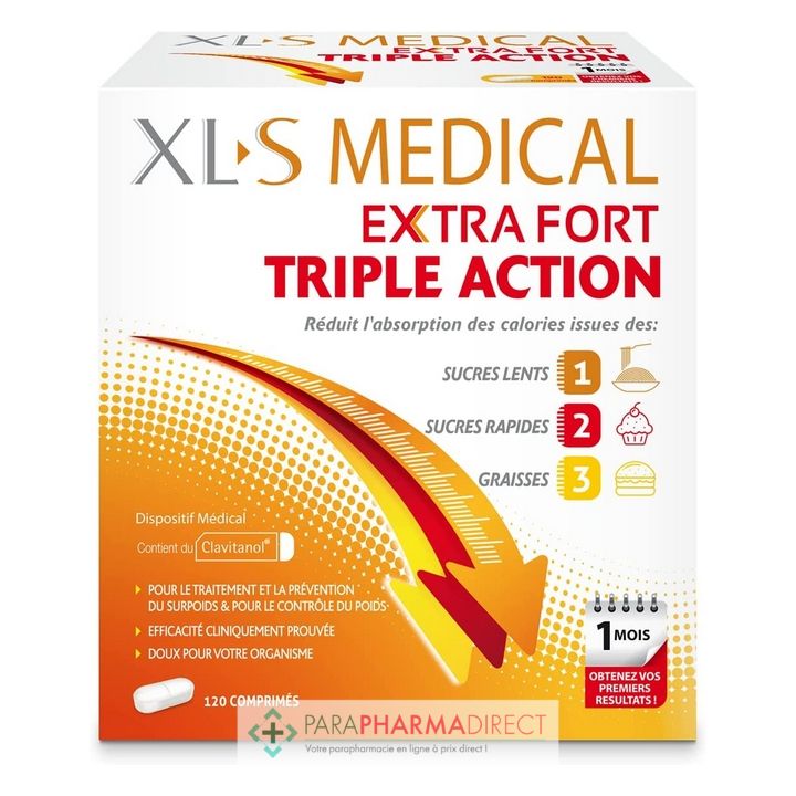 XLS Medical Extra Fort Triple Action 120 Comprimés