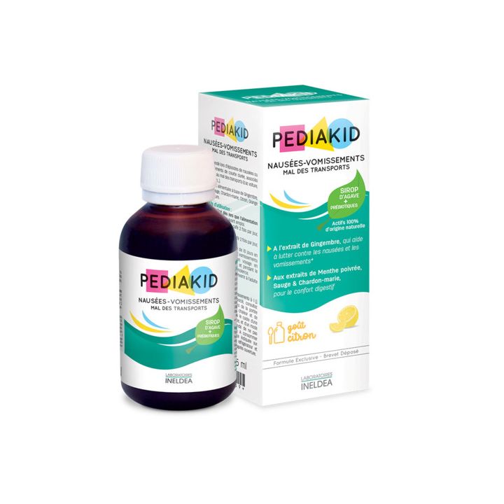 Pediakid mal des transports goût citron - flacon de 125 ml
