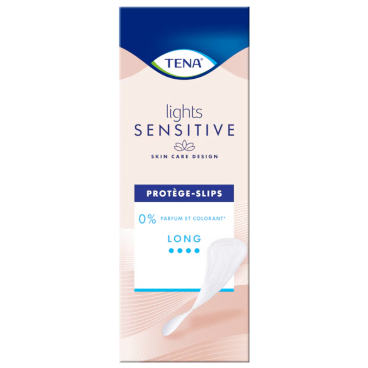 Lights sensitive long protège-slip normal Tena - boite de 22 protèges slips