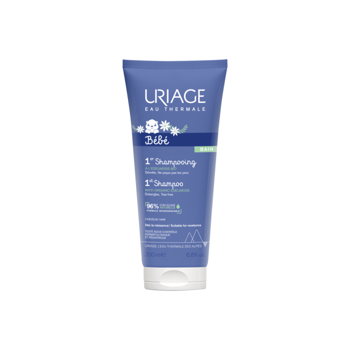 1er Shampoing à l'edelweiss bio Uriage - tube de 200 ml