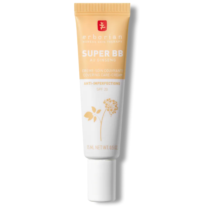 Super bb crème - soin couvrante anti-imperfections nude spf 20 Erborian - tube de 15ml