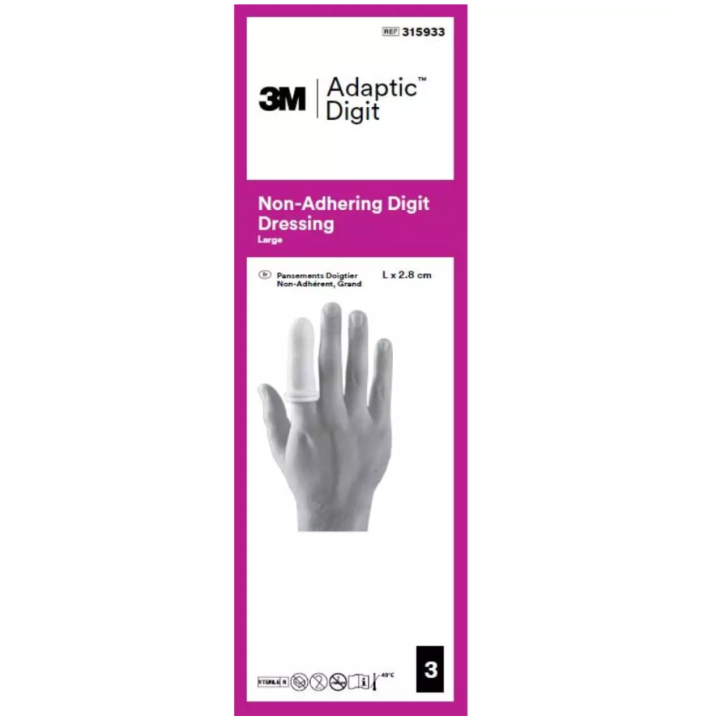 Adaptic doigtier taille L - boite de 3 pièces  