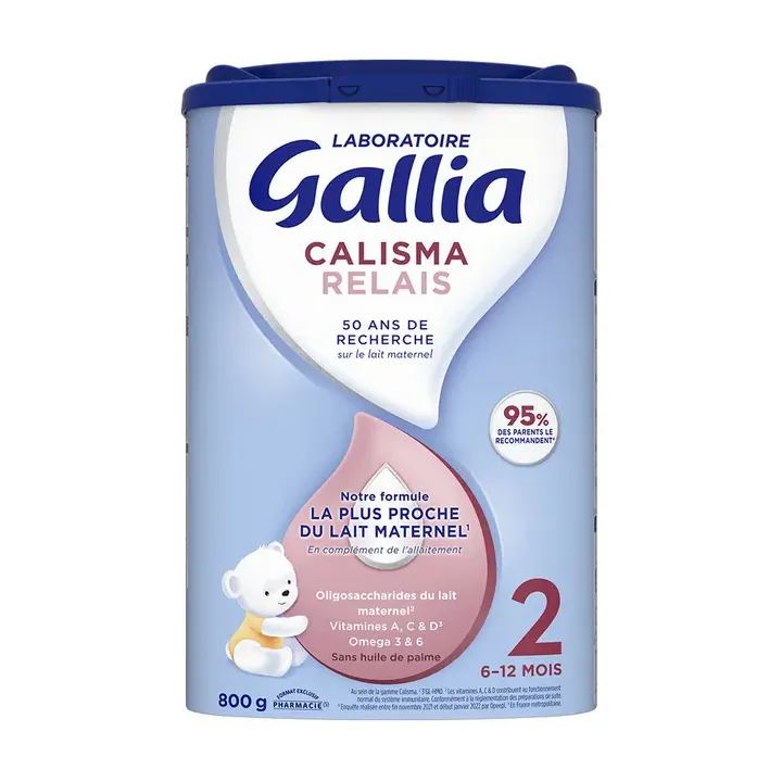 Calisma Relais Lait en poudre 2ème âge Gallia - pot de 800g