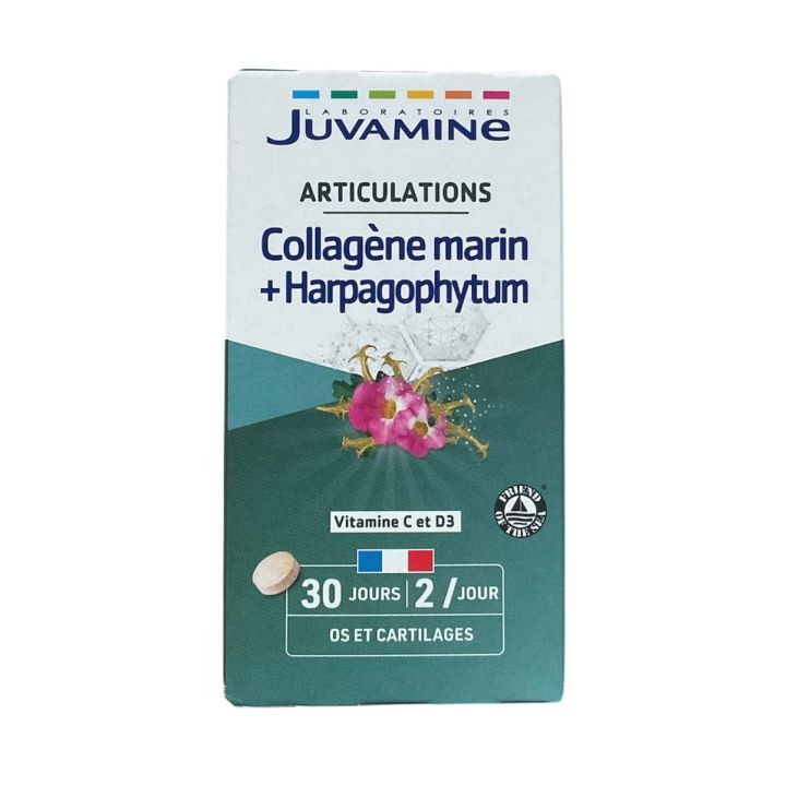 Articulations Collagène marin et Harpagophytum Juvamine - boite de 60 comprimés