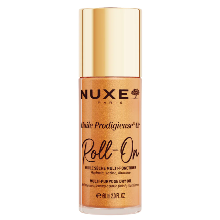 Huile prodigieuse or roll-on huile sèche multi-fonctions Nuxe - roll-on de 60 ml