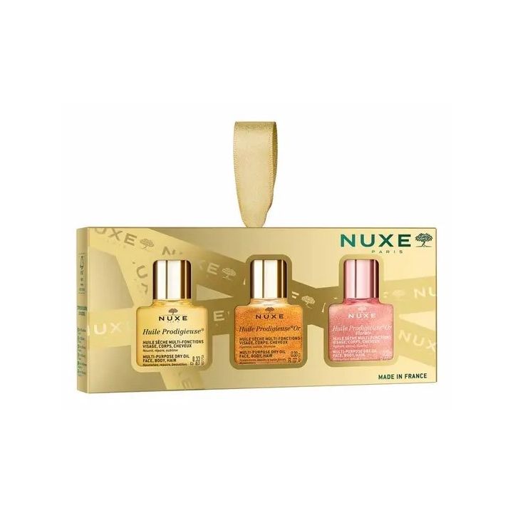 Coffret Les 3 Prodigieux Nuxe - coffret contenant 3 flacons