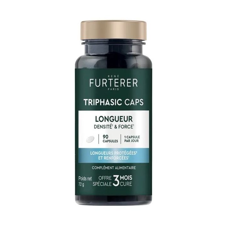 Triphasic Caps longueur René Furterer - boîte de 90 capsules offre spéciale