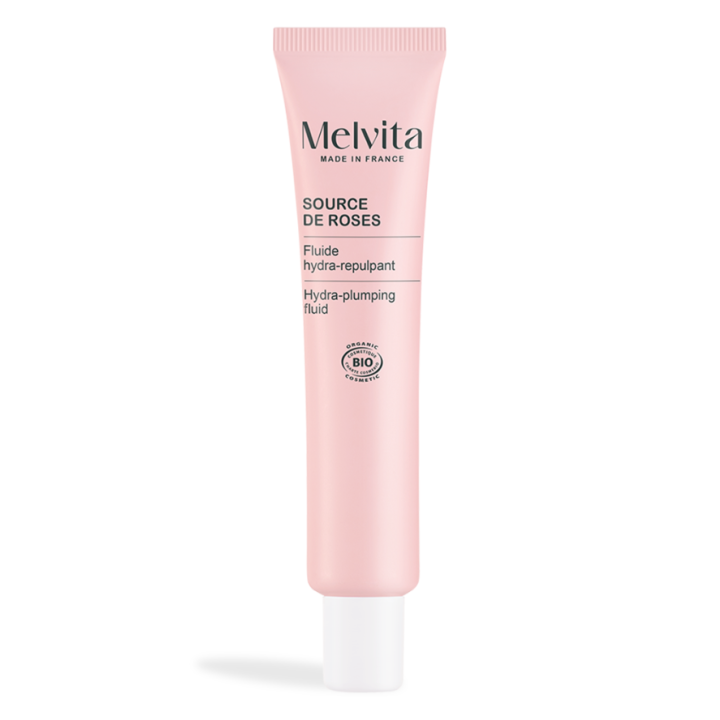 Source de roses fluide hydra-repulpant Melvita - tube de 40ml