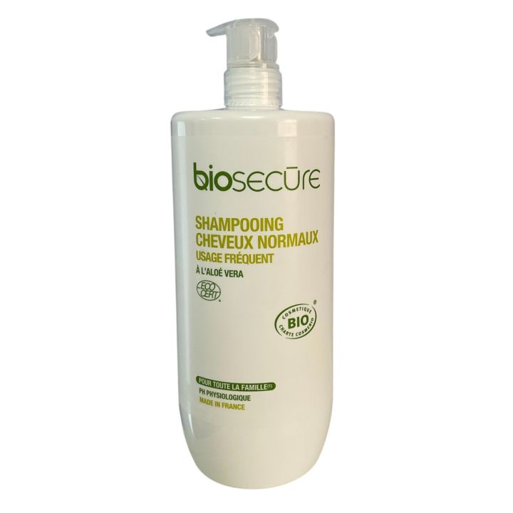 Shampooing cheveux normaux Bio Secure - flacon-pompe de 1L