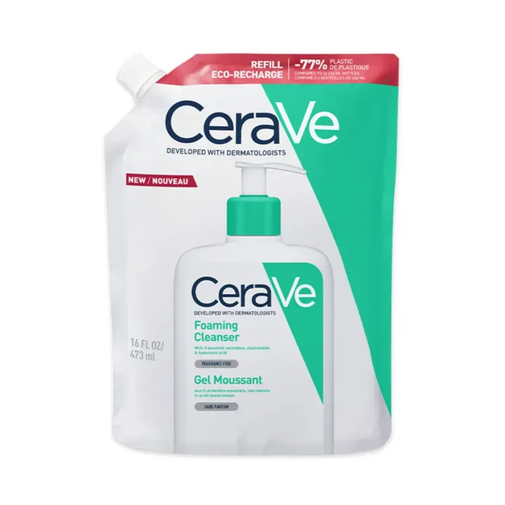 Gel moussant Cerave - éco-recharge de 473ml