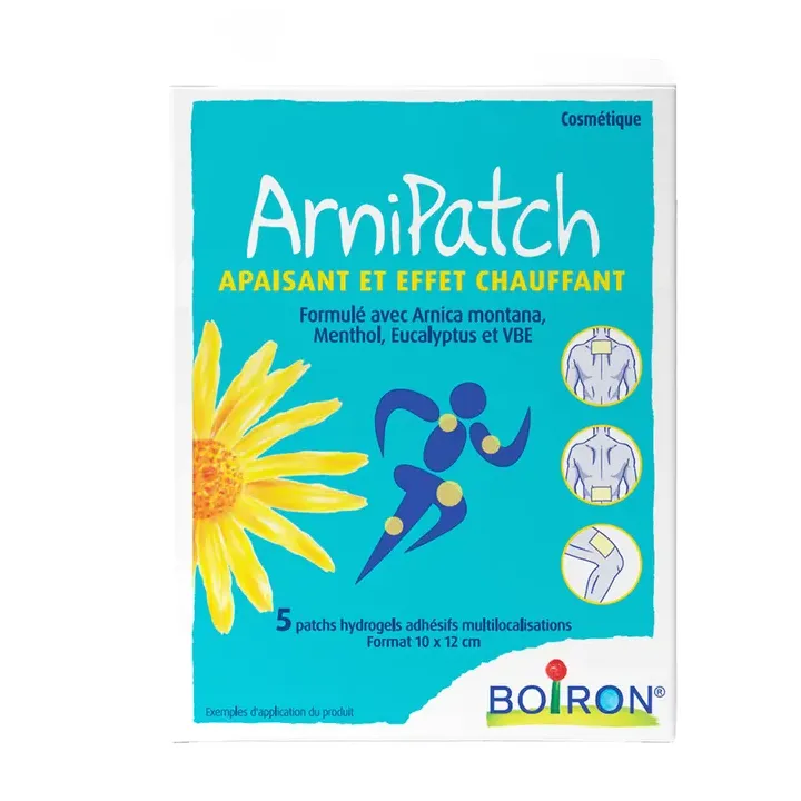 Arnipatch apaisant et effet chauffant Boiron - boite de 5 patchs 10x12cm