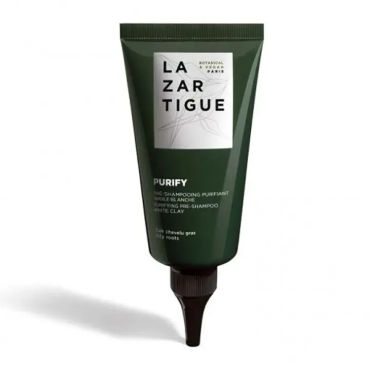 Pré-shampooing purifiant argile blanche Lazartigue - tube de 75ml