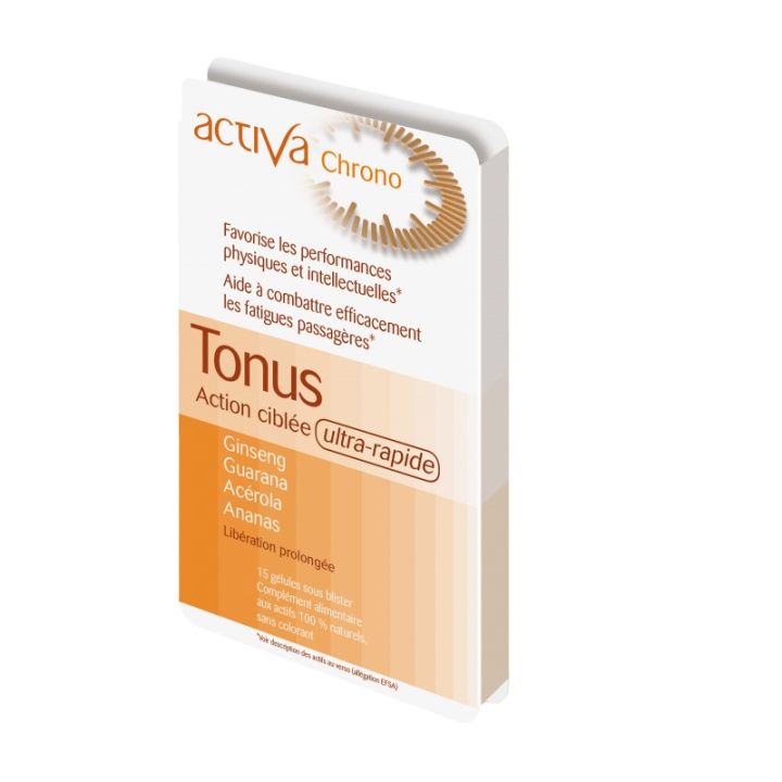 Tonus action ciblée ultra rapide Activa chrono - boite de 15 gélules