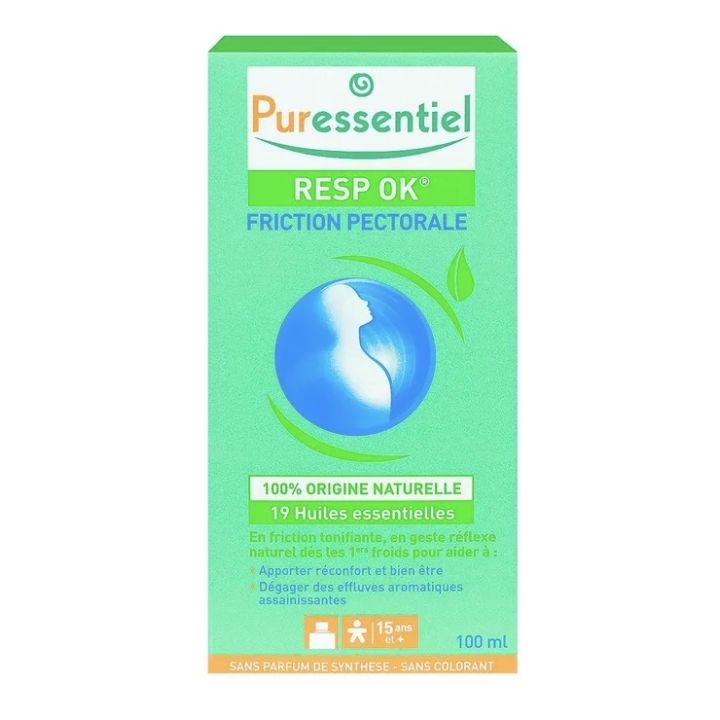 Resp ok friction pectoral aux 19 huiles essentielles Puressentiel - flacon de 100ml