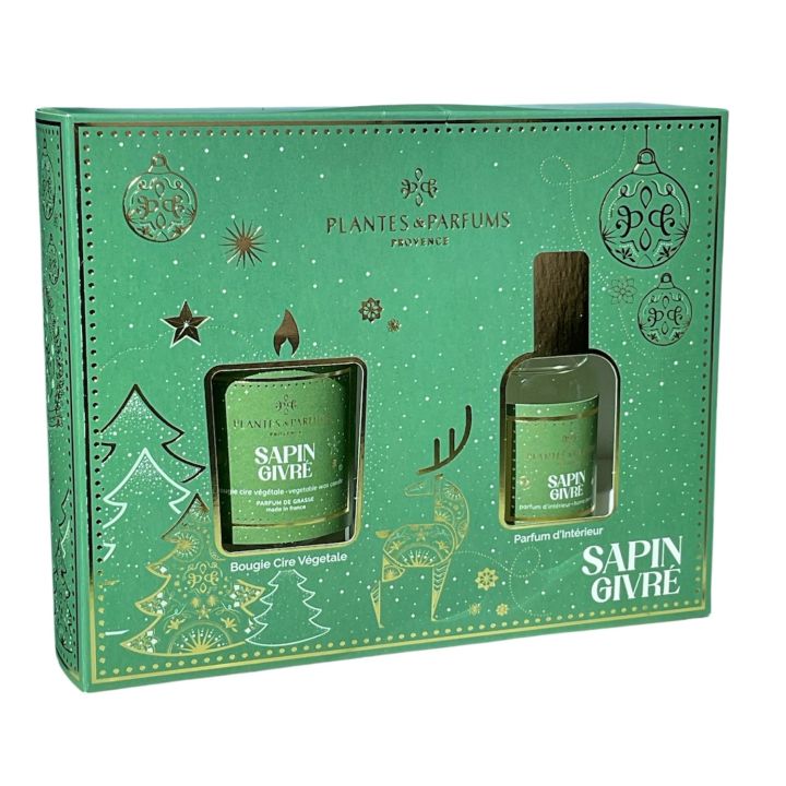 Coffret cadeau Sapin Givré Plantes & Parfums de Provence - coffret 2 produits