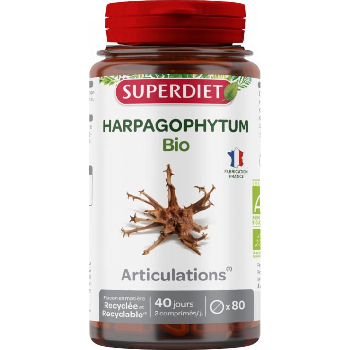 Harpagophytum bio Articulations Super Diet - pot de 80 comprimés