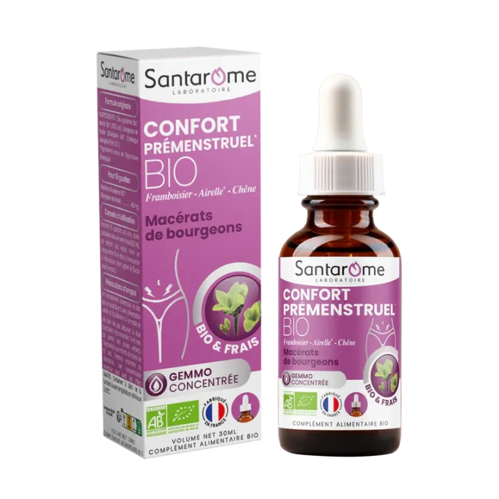 Confort prémenstruel macérats de bourgeons Santarome - flacon de 30ml