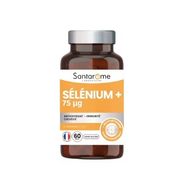 Sélénium+ 75 ug Santarome - Pot de 60 gélules