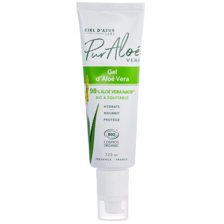 Gel 98% d'Aloe vera Bio Pur Aloé - tube de 125 ml