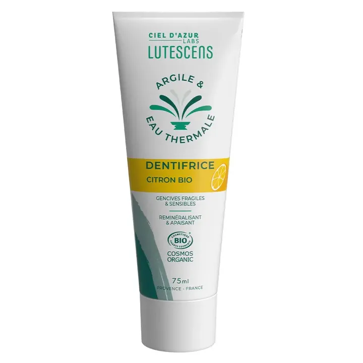 Dentifrice citron bio Lutescens - tube de 75ml