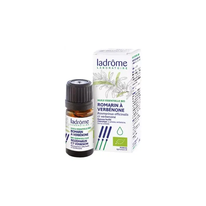 Huile essentielle romarin à verbénone Bio Ladrôme - Flacon de 5ml