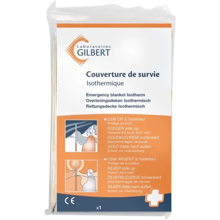 Couverture de survie isothermique Gilbert - 1 couverture 