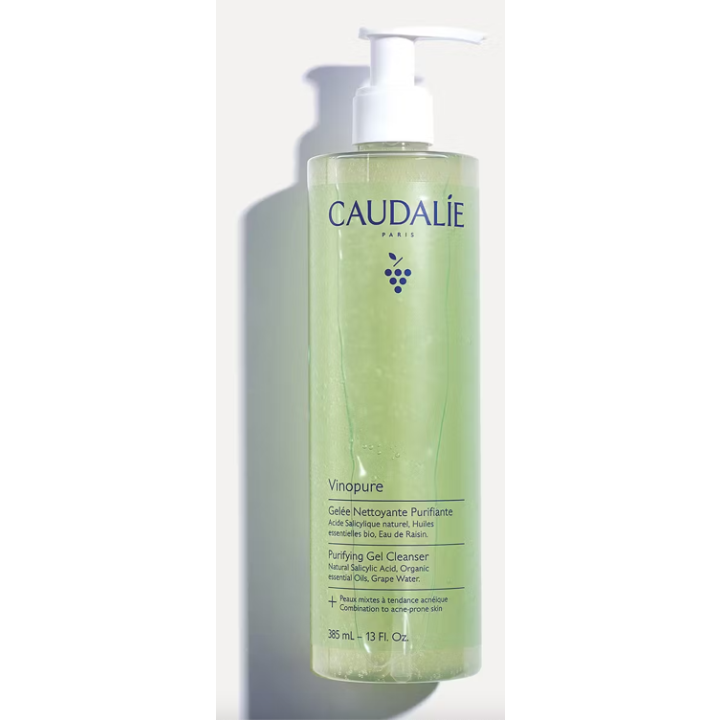 Vinopure Gelée nettoyante purifiante Caudalie - flacon-pompe de 385ml