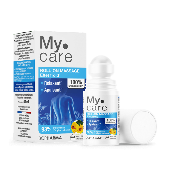 My Care roll-on de massage effet froid 3C Pharma - roll-on de 50ml