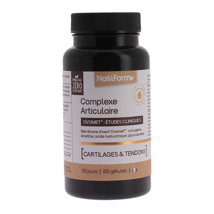 Complexe articulaire ovomet cartilages et tendons Nat&Form - pot de 60 gélules