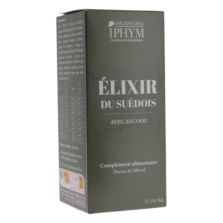 Élixir du suédois avec alcool Iphym - flacon de 300ml