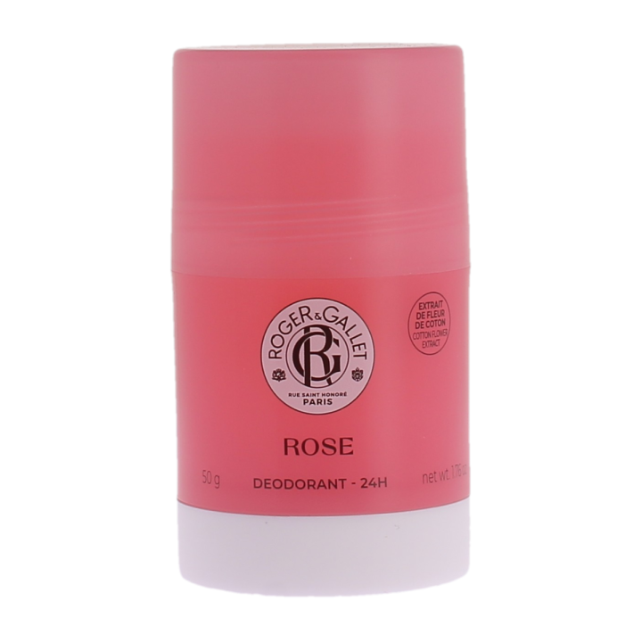 Déodorant stick rose efficacité 24h Roger & Gallet - stick de 50g