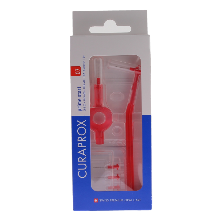 Set de brossettes interdentaires prime start taille 07 Curaprox - boite de 5 brossettes