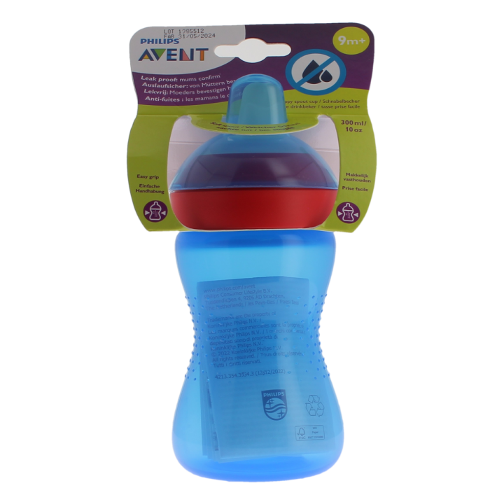 Avent tasse à bec souple bleu 9 mois et + Philips - tasse de 300ml