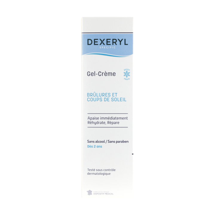 Dexeryl gel-crème effet frais Brûlures et coups de soleil Pierre Fabre - tube de 50g