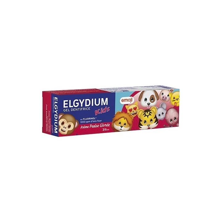 Dentifrice enfant 3-6 ans arôme fraise givrée Elgydium kids - tube de 50ml