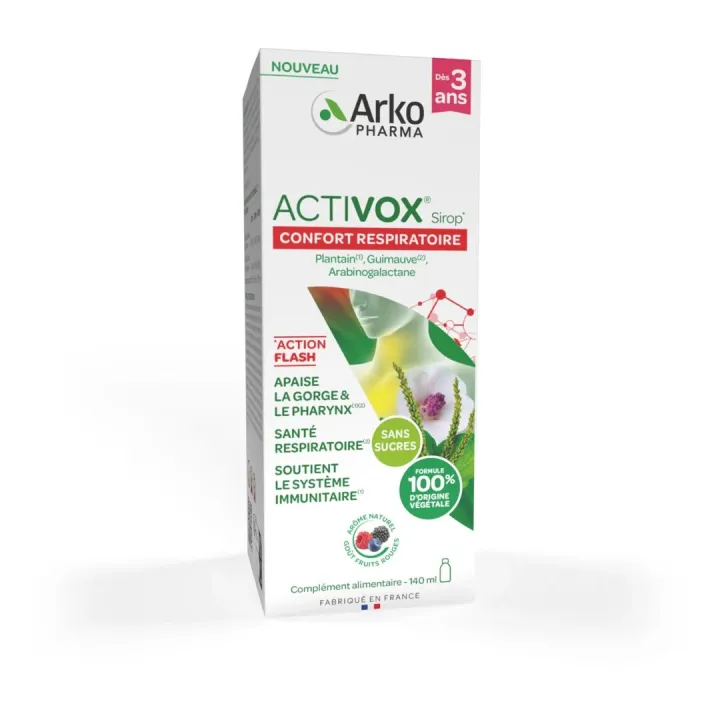 Activox confort respiratoire Arkopharma - flacon de 140ml