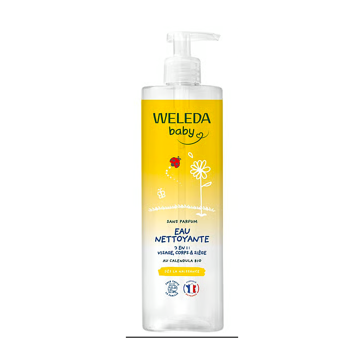 Eau nettoyante baby Weleda - flacon-pompe de 400ml