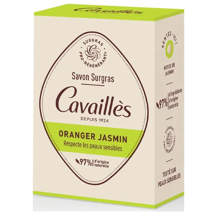 Savon surgras oranger jasmin Rogé Cavaillès - pain de 100g