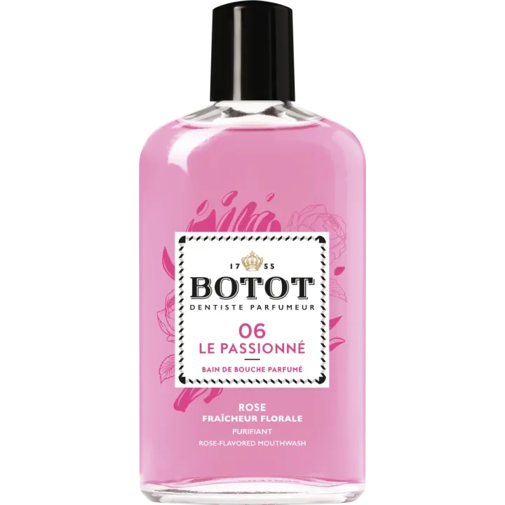Bain de bouche parfumé Rose Le Passionné Botot - flacon de 250ml