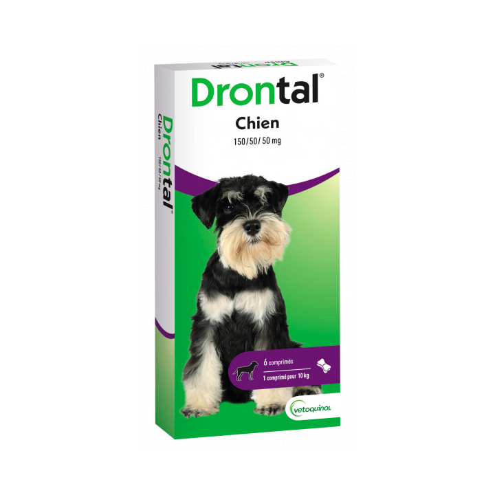 Dontral chien comprimé appétent arôme viande Vetoquinol - boite de 6 comprimés sécables