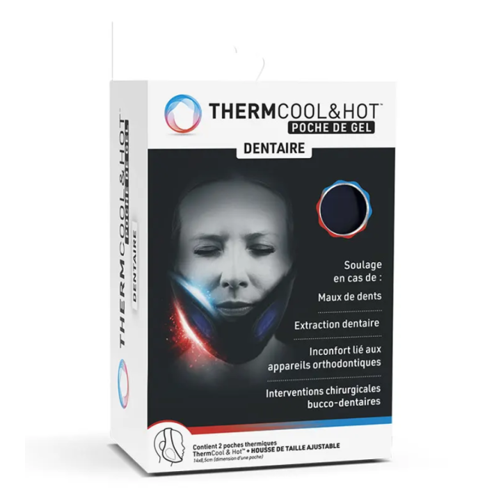Thermcool & hot poche de gel dentaire Bausch Lomb - 2 poches de 14x8,5cm
