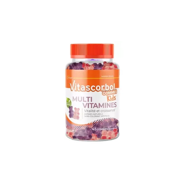 Vitascorbol Gommes kids multivitamines Cooper - pot de 45 gommes