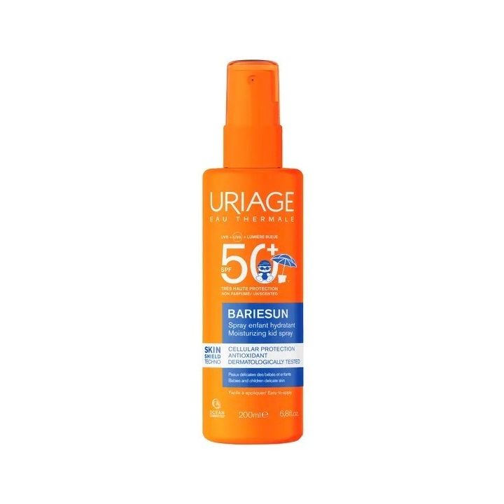 Bariésun spray enfant hydratant SPF50+ sans parfum Uriage - spray de 200ml