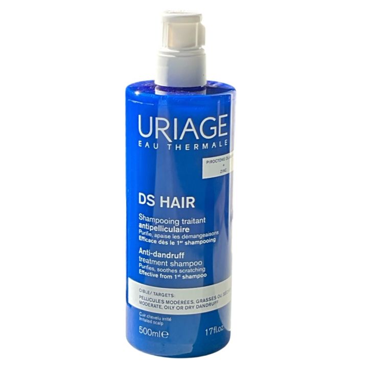 DS Hair shampooing traitant antipelliculaire Uriage - flacon-pompe de 500ml