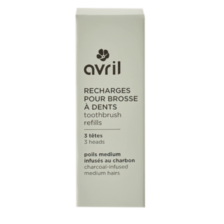 Recharges pour brosse à dents Avril - boîte de 3 têtes de brosse à dents 