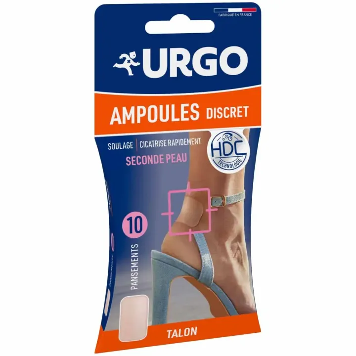 Pansements ampoules discret Urgo - boîte de 10 pansements 