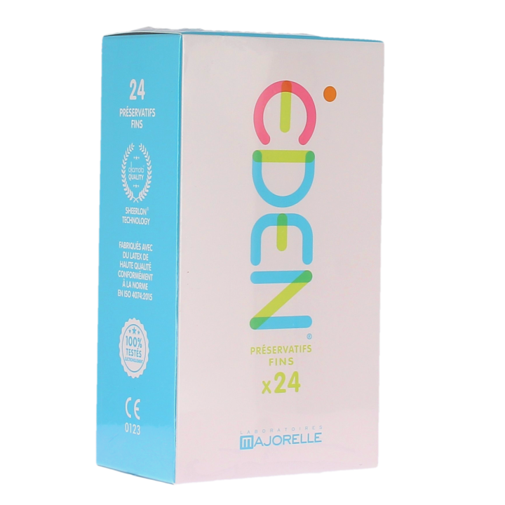 Eden préservatifs fins Majorelle - boîte de 24 préservatifs 
