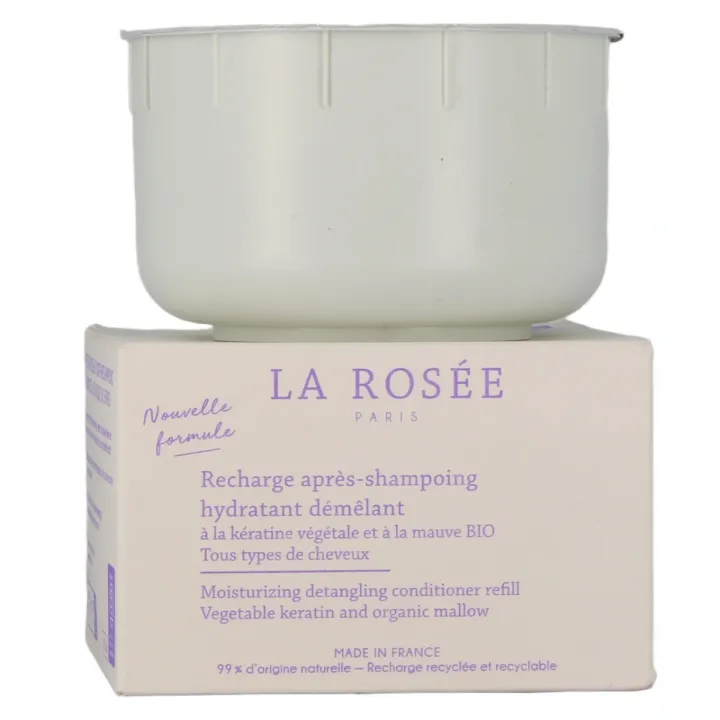 Recharge après-shampoing hydratant démêlant bio La Rosée - pot de 200ml